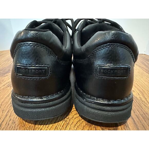 Rockport Men’s Eureka Leather Walking Shoes Black Size 13 Classic Comfort - Picture 5 of 11
